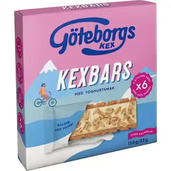 Göteborgs kex | 2 x kiksebar m. yoghurt 6-pak | brød, kiks & kager > boller, kiks & kager