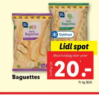 Lidl Chef select baguettes tilbud