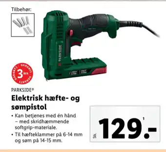 Lidl Parkside hæftepistol tilbud