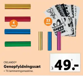 Lidl Crelando kontorartikler tilbud