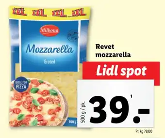 Lidl Milbona revet ost tilbud