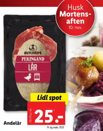 Lidl Butchers andelår tilbud