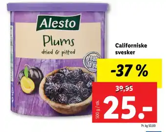 Lidl Alesto svesker tilbud