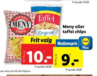 Lidl Meny chips tilbud