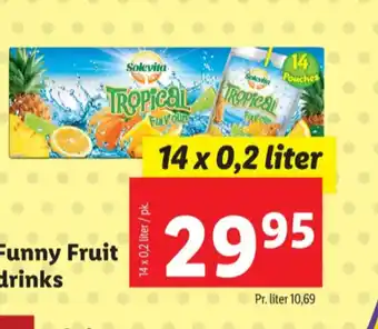 Lidl Solevita læskedrik tropical tilbud