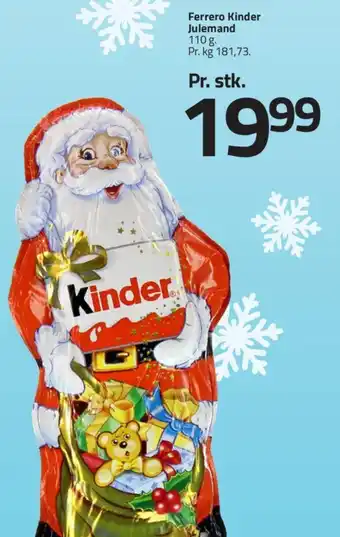Fleggaard Ferrero Kinder Julemand tilbud