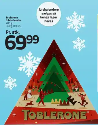 Fleggaard Toblerone Julekalender tilbud