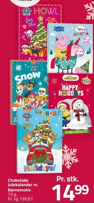 Fleggaard Chokolade Julekalender m. Børnemotiv tilbud
