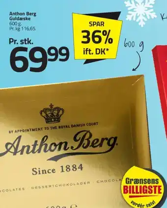 Fleggaard Anthon Berg Guldæske tilbud