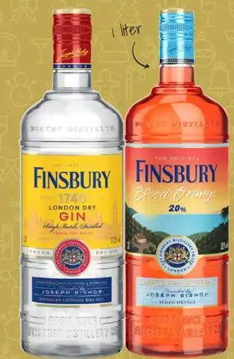 Fleggaard Finsbury London Dry Gin 70 cl el. Blood Orange Gin tilbud