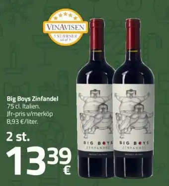 Fleggaard Big Boys Zinfandel tilbud
