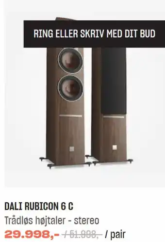 DALI RUBICON 6 C Trådløs højtaler - stereo