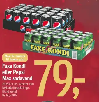 Føtex Faxe kondi sportssodavand tilbud