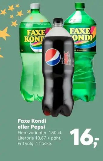 Kvickly Faxe kondi sportssodavand tilbud