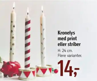 Føtex Ukendt kronelys tilbud