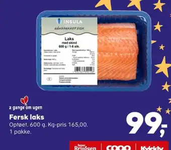 Kvickly Insula laksefilet tilbud