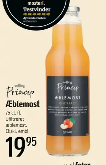 Føtex Salling princip æblemost tilbud