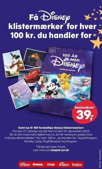 Kvickly Disney samlemappe tilbud