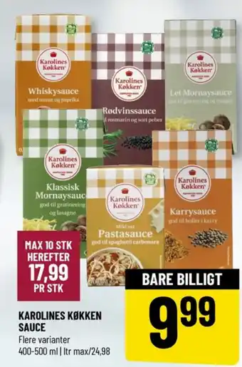 Løvbjerg Karolines sauce flydende tilbud