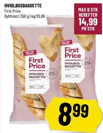 Løvbjerg First price hvidløgsbaguettes tilbud