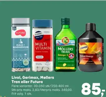Kvickly Livol multi vitaminer tilbud
