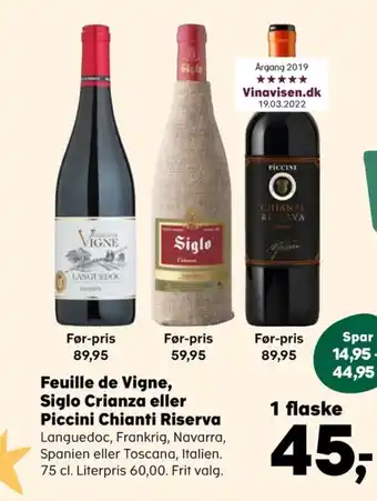 Kvickly Ukendt fransk rødvin tilbud