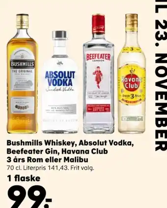 SuperBrugsen Bushmills whisky tilbud