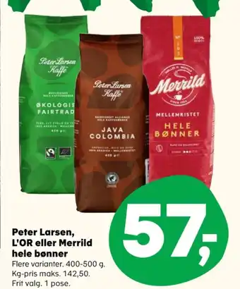 SuperBrugsen Peter larsen kaffebønner tilbud