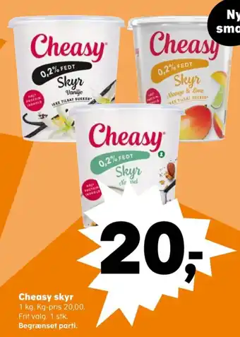 SuperBrugsen Cheasy skyr mango & lime tilbud