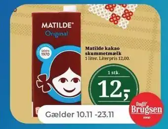 Netto Matilde kakao skummetmælk tilbud