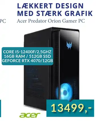 CBC Acer predator orion gamer pc tilbud