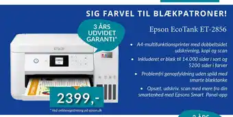 Tjdata Epson ecotank et-2856 tilbud