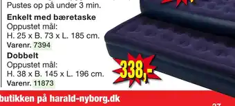 Harald Nyborg Luftmadras med indbygget pumpe tilbud