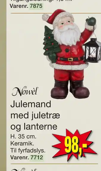 Harald Nyborg Julemand med juletræ og lanterne tilbud