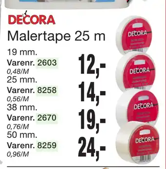 Harald Nyborg Malertape 25 m tilbud