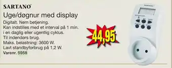 Harald Nyborg Uge/døgnur med display tilbud