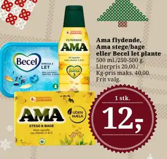 Dagli'Brugsen Becel margarine-fast omega 3 let tilbud