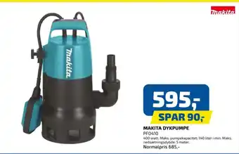 Davidsen Makita dykpumpe tilbud
