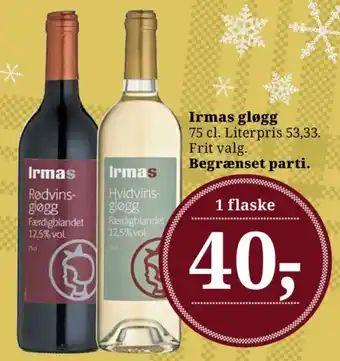 Dagli'Brugsen Irmas hverdag gløgg tilbud