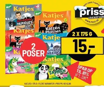 Priss Katjes - 2 poser tilbud
