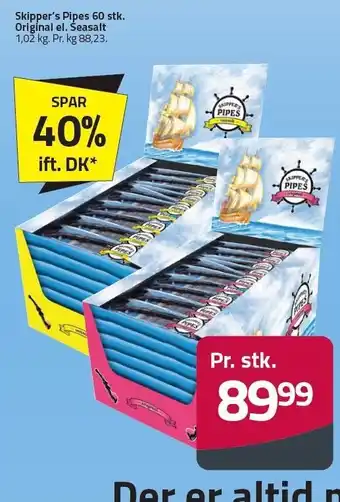 Fleggaard Skipper's pipes tilbud