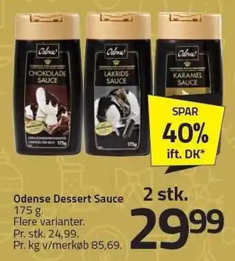 Fleggaard Odense dessert sauce tilbud