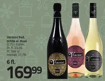Fleggaard Verosso red, white el. rosé - 6 fl tilbud