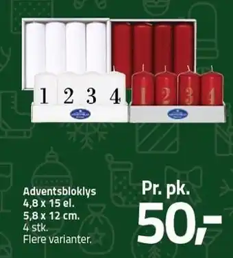 Fleggaard Adventsbloklys tilbud