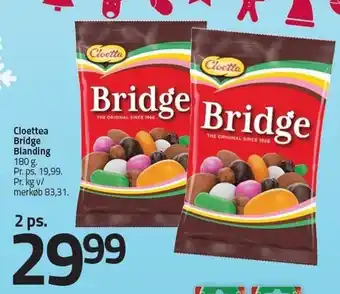 Fleggaard Cloetta bridge blanding - 2 ps tilbud