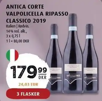 Scandinavian Park Antica corte valpolicella ripasso classico 2019 tilbud