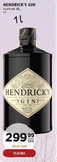 Scandinavian Park Hendrick's gin tilbud