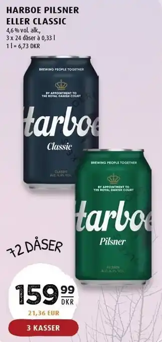 Scandinavian Park Harboe pilsner eller classic tilbud