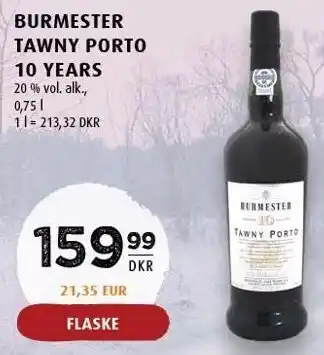 Scandinavian Park Burmester tawny portp 10 years tilbud