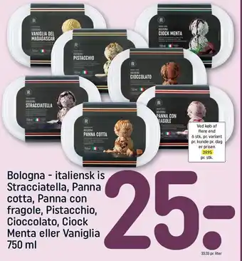 REMA 1000 Bologna - italiensk is tilbud
